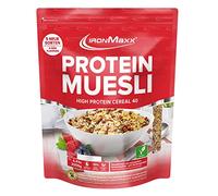 IronMaxx Protein Muesli - Chocolate de 2kg | Muesli vegano rico en proteínas sin lactosa | Contenido reducido de azúcar y bajo en carbohidratos
