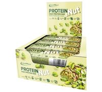 IronMaxx Protein & Nut Protein Bar - Pistachio White Choc 12 x 45g | Barrita rica en proteínas con pistachos auténticos | Barrita proteica sin gluten, sin azúcares añadidos y sin aceite de palma