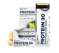 IronMaxx Proteína 30 Barrita Proteica Plátano 24 x 35 g | Sin Aceite De Palma Y Sin Gluten | Snack Bajo En Azúcar Con Vitaminas | Ideal Para Deportistas Y Estilo De Vida Activo