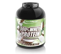 IronMaxx Proteina de Suero 100% Whey en Polvo 2350 g Sabor Pistacho Coco - Batido Proteico Cremoso con BCAA y EAA - Alto en Proteinas, Bajo en Azucar y Carbohidratos, Para Entrenamiento y Fitness