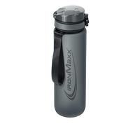 IronMaxx Sport Water Bottle - Ash Grey 1000ml | Botella antigoteo con tapa de rosca, libre de BPA y reutilizable - ideal para entrenamientos, uso diario y para llevar a cualquier lugar