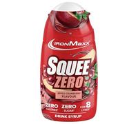 IronMaxx SqueeZero - Apple Cranberry 65ml Jarabe | Sabor refrescante para 8 litros | Sin azúcar y sin calorías en 100 ml de bebida lista para consumir