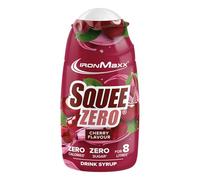 IronMaxx SqueeZero Cherry 65ml - Sugar and Calorie Free Syrup | Prepare Up to 8L of Refreshing Drink | Intense Cherry Flavor | Ideal for Diets & Healthy Lifestyle