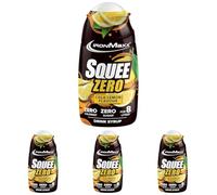 IronMaxx SqueeZero - Cola Lemon 65 ml Jarabe | Sabor refrescante para 8 litros | Sin azúcar y sin calorías en 100 ml de bebida lista para consumir (Paquete de 4)