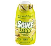 IronMaxx SqueeZero Lemon Ice Tea 65 ml | Jarabe Concentrado Sin Azúcar | Sin Calorías | Hasta 8 Litros de Bebida | Sabor Té Helado Limón