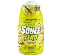 IronMaxx SqueeZero - Lemon Ice Tea 65ml Jarabe | Sabor refrescante para 8 litros | Sin azúcar y sin calorías en 100 ml de bebida lista para consumir