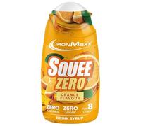 IronMaxx SqueeZero - Orange 65ml Jarabe | Sabor refrescante para 8 litros | Sin azúcar y sin calorías en 100 ml de bebida lista para consumir