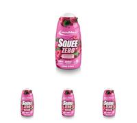 IronMaxx SqueeZero® - Raspberry 65ml jarabe | Experiencia refrescante para 8 litros | Sin azúcar y sin calorías en 100ml de bebida lista para consumir (Paquete de 4)