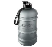 IronMaxx Water Gallon - Frosted Ash Grey 2200ml | Botella de agua 2,2 L sin BPA/DEHP | Tapa hermética y escala graduada | Color según modelo | Ideal para deporte, gimnasio, oficina y uso diario
