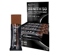 IronMaxx Zenith 50 XL Barrita proteica - Chocolate 12 x 100g | barrita proteica con 50% de proteínas | bajo en carbohidratos, bajo en azúcar con aminoácidos importantes