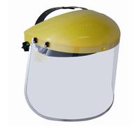 IRONSIDE Kopfschutzschild Amarillo Protecctor de Cara Máscara Ojos Frente Clara
