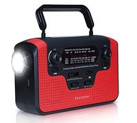 iRonsnow Radio Solar con Reproductor de MP3, Linterna de Emergencia con Manivela, Luces de Trabajo dínamo Radio AM/FM/SW con 2300mAh Battery Cargador de Teléfono, Linterna y Luz de Lectura, Alarma SOS