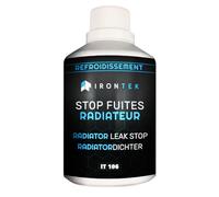 IRONTEK - Radiador de 300 ml | IT106 | Antifugas circuito refrigeración sin desmontaje | Acción inmediata | obstrucción de fugas duradera | evita sobrecalentamiento | Forumule Pro Gel + Lentejuelas