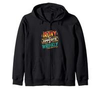 Irony The Opposite Of Wrinkly Clever English Humor ------ Sudadera con Capucha