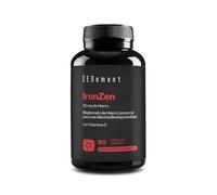 IronZen 30 mg con Vitamina C - Alta Absorción y Tolerancia Digestiva - Forma Quelada Estable y Sinérgica - 90 Cápsulas Veganas - Zenement