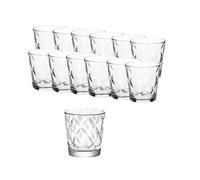 IRPot - Juego de 12 vasos de agua, transparentes, Bormioli Kaleido, cód. 128756