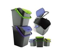 IRPot - Juego de 3 cubos ecológicos de 28 l para reciclaje EC28