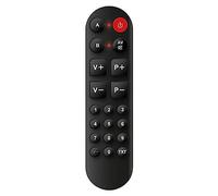 IRRADIO | Mando Universal Simplificado con Función de Aprendizaje y Botones Grandes con Números, Ideal para Personas Mayores y Niños, Color Negro