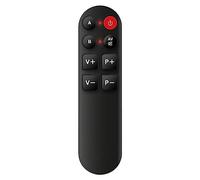 IRRADIO | Mando Universal Simplificado con Función de Aprendizaje y Botones Grandes Sin Números, Ideal para Personas Mayores y Niños, Color Negro