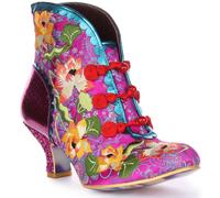 Irregular Choice Lotus Feroz Flora Tobillo Mujer Tacones en Rosa GB 3-8