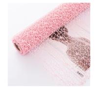 Irregular Hole Flower Wrapping Mesh | Breathable Floral Bouquet Net Wrap Papper, Fresh Flower Packaging Sheets for Florist & DIY Arrangements(03-pink)