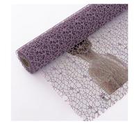 Irregular Hole Flower Wrapping Mesh | Breathable Floral Bouquet Net Wrap Papper, Fresh Flower Packaging Sheets for Florist & DIY Arrangements(05-purple)