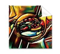 Irregular patrón colorido occidental estilo gafas de Arte Abstracto de pintura al óleo gamuza De Limpieza Paño Limpiador De Regalo teléfono Protector de 5 unidades