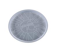 Irregular patrón floral posavasos forma bandeja flexible molde de silicona para la decoración del hogar tapetes de taza con estilo hacer moldes de silicona molde artesanal