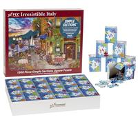 Irresistible Italia Simple Sections™ - Rompecabezas - 1000 Piezas - por Vermont Christmas Company - 24 Secciones para completar - Elige tu Nivel de dificultad