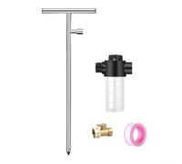 Irrigador de raíces profundas de acero inoxidable, varita de riego de 32 pulgadas para riego eficiente de árboles y arbustos