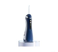 Irrigador Dental Eléctrico USB 3 Modos Impermeable | 4 boquillas incluidas, ortodoncia implantes general, soluciones personalizadas, plástico , para fácil cambio(Dark Blue)