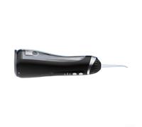 Irrigador Dental Portátil USB 4 Boquillas Viaje(Black) | Tanque 300ml grande, desmontable para fácil llenar, menos recargas, viaje oficina cómodo