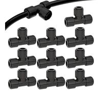 Irrigation Tubing Fittings - 10 Pack 1/4 Inch Reusable Quick Connectors | Irrigation Tubing Fittings - Built With Durable, Weather-resistant Materials Designed For Reusable Performance In Home Garden