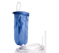 IRRIGATOR - Set completo para viajes o en casa - 2 L - Irrigador de plástico - Acondicionador intestinal contra obstrucciones - Entrada compacta - Set de enjuague intestinal - Ducha íntima