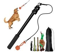 Irritante para perros, profesional para perros pequeños, longitud ajustable con cuerda de repuesto, antiestrés, pato chirriante, juguete activo para perros sin romper, juguete para masticar para