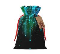 IRSHI Bolsa de regalo de arpillera de lujo con cierre de cordón, perfecta para cumpleaños, Navidad y fiestas de estrellas