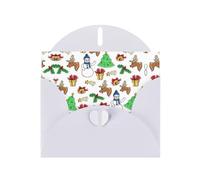 IRSHI Surtido de tarjetas navideñas, cartulina de perlas con sobres, juego de tarjetas en caja para celebraciones durante todo el año, Feliz Navidad feliz (2)
