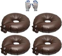 IRSTBL - Anillos de riego para árboles, paquete de 4 - Bolsas de riego de liberación lenta de 15 galones (56.78 L) - Riego profundo de 5 a 8 horas para árboles y arbustos - Incluye guantes de