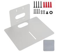 IRSTBL Soporte de pared para cámara PTZ blanco, soporte de montaje central de acero resistente, acabado con recubrimiento en polvo, 25 x 20,5 x 13 cm, incluye herramientas y paño