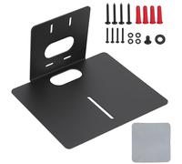 IRSTBL Soporte de pared para cámara PTZ, color negro, soporte de montaje central de acero resistente, acabado con recubrimiento en polvo, 25 x 20,5 x 13 cm, incluye herramientas y paño