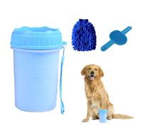 Irtyif Limpiador Patas Perro,Limpiador De Patas Para Perros,Limpia Patas Perro,Limpia Patas Gato,Portátil Limpiador de Patas Paw Cleaner con Guante de Microfibra y Cepillo