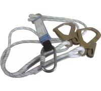 Irudek Absorbedor de energía de cuerda 363 | Mosquetones de acero 55mm | Certificado Europeo EN355, EN362, VG11.063:2014 - Azul - Forma de D - 180cm - 1.9kg