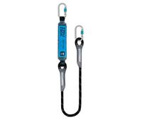 Irudek ASTUN I 170CSS - Absorbedor de energía con cuerda de poliéster de 170 cm, conectores de acero Steelsafe 981 screw-lock, reduce impacto <6 kN, 140 kg, chip NFC Ready, EN 355 / EN 362