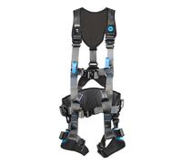 IRUDEK EXPERT 5 PRO S-M - Arnés anticaídas profesional con anillas dorsal y esternal A/2, cinturón flotante 3D EXO, anillas de aluminio, hebillas K-EASY, chip NFC Ready, EN 361 / EN 358 / EN 813