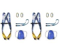Irudek KIT HIMALAYA ECO - Sistema de retención completo con arnés Light Plus 1, cinta de 1 m, 2 mosquetones Steelsafe 981 y bolsa LightBag, EN 361 / EN 362 / EN 354, 1300 g (Paquete de 2)