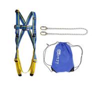 Irudek KIT ROQUE NUBLO L-XL - Kit de Retención para Trabajos en Altura | Arnés Light Plus 2 + Cuerda Nexion 150 cm + 2 Mosquetones Steelsafe | EN 361 / EN 362 / EN 354