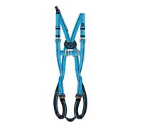 IRUDEK LIGHT 3 - Arnés de seguridad anticaídas con anclaje dorsal y esternal, cinta de extensión, hebillas de acero cincado, diseño bicolor, chip NFC Ready, EN 361, talla universal, carga 140 kg