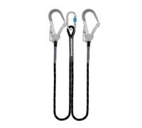 Irudek NEXION 259 - Cabo de anclaje doble de cuerda bifurcada Ø12 mm con ganchos de 50 mm y chip NFC Ready, EN 354, sin absorbedor de energía, 1,8 m