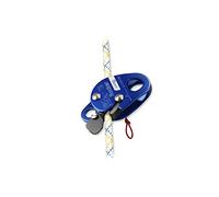 Irudek ROCKER 10 m - Dispositivo anticaídas deslizante de aluminio sin cuerda, bloqueo automático, uso sin absorbedor, para cuerda Ø10,5-12,7 mm, EN 353-2 / EN 358 / EN 12841-A, 180 g
