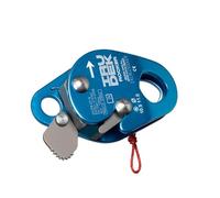 Irudek ROCKER - Dispositivo anticaídas deslizante de aluminio sin cuerda, bloqueo automático, uso sin absorbedor, cuerda Ø10,5-12,7 mm, EN 353-2 / EN 358 / EN 12841-A, 180 g